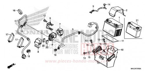 BATTERIE CRF450RXJ de 2018